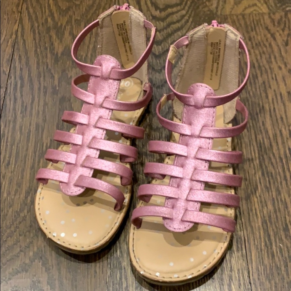 Pink sparkle sandals. Size 10. Great condition.